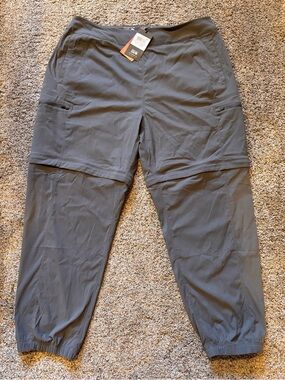 Mountain Hardwear Womens Gray Convertible Utility Joggers Hiking Pants